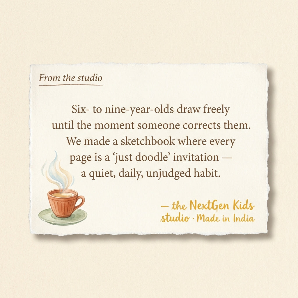 From the makers of Doodle-a-Day Sketchbook — Daily Drawing for Ages 6–9 — a note from the founder