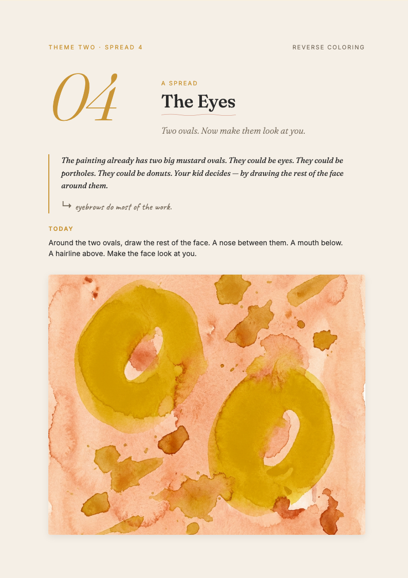 The Reverse Coloring Book — sample spread