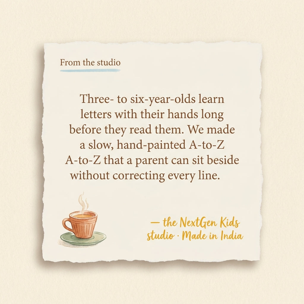From the makers of Chip's Alphabet Friends — A to Z Printable Worksheets for Ages 3–6 — a note from the founder