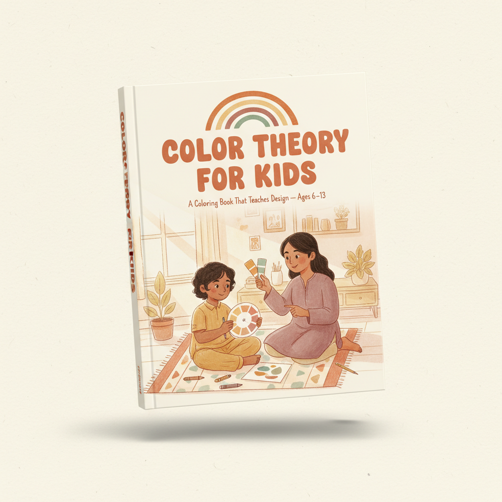 Color Theory for Kids — PDF cover mockup