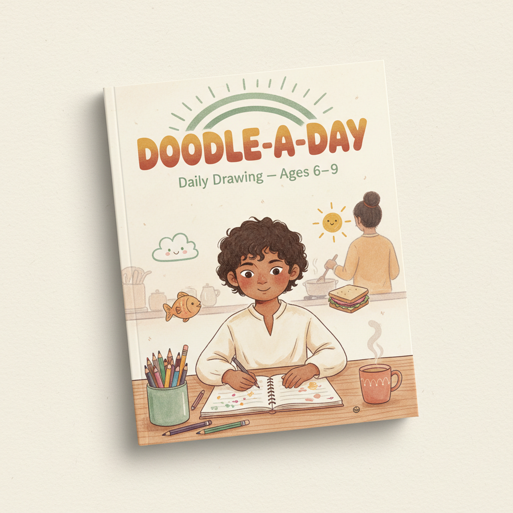 Doodle-a-Day Sketchbook — PDF cover mockup